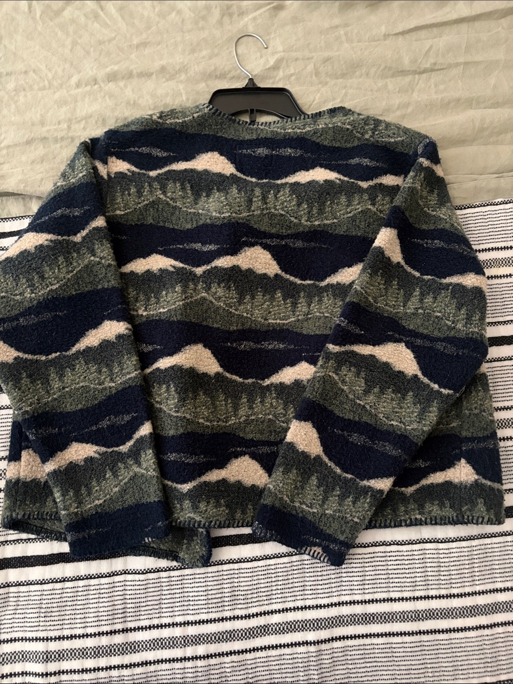 Vintage Woolrich Mountain Forest Fleece Sweater Cardigan - Picture 7 of 10